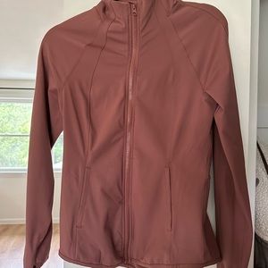 Brand New Mauve Yogalcious Zip Up